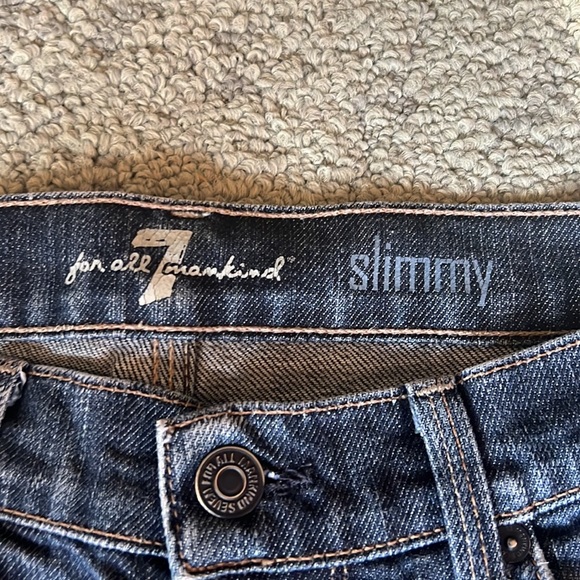 Mens 7 For All Mankind jeans - slimmy style. Size waist 32 - Picture 2 of 4